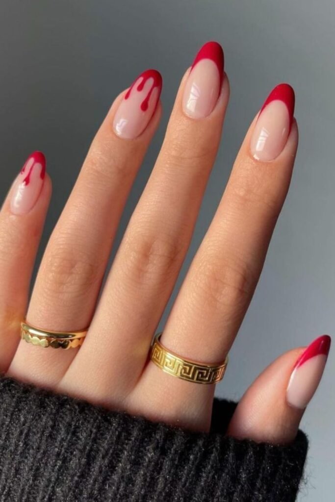 Bloody Drip Nails