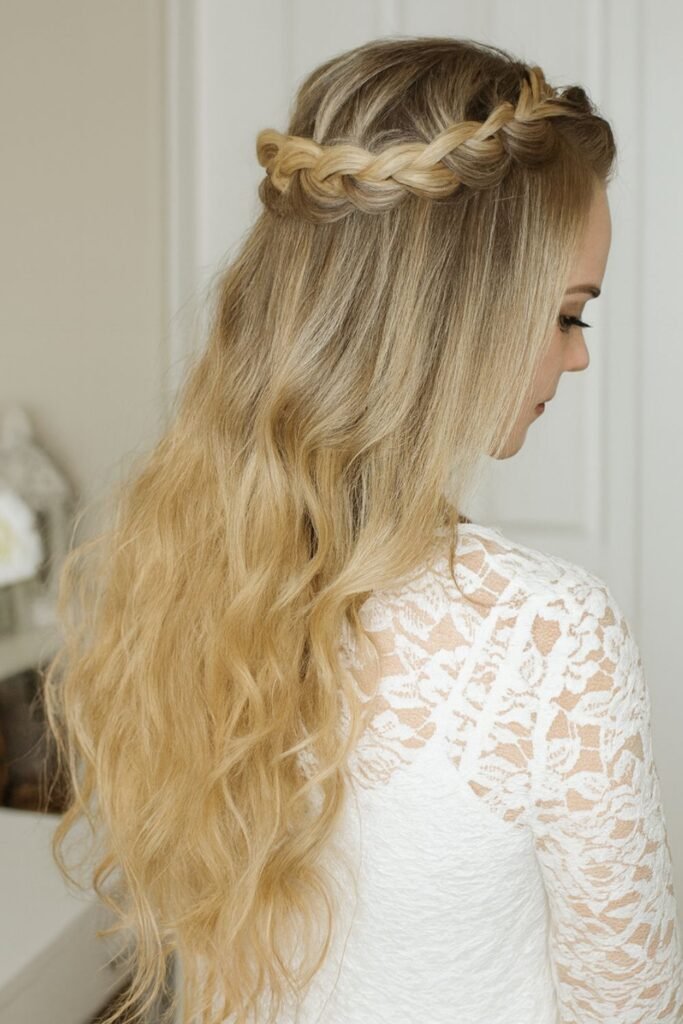 Braided Half-Up Halo