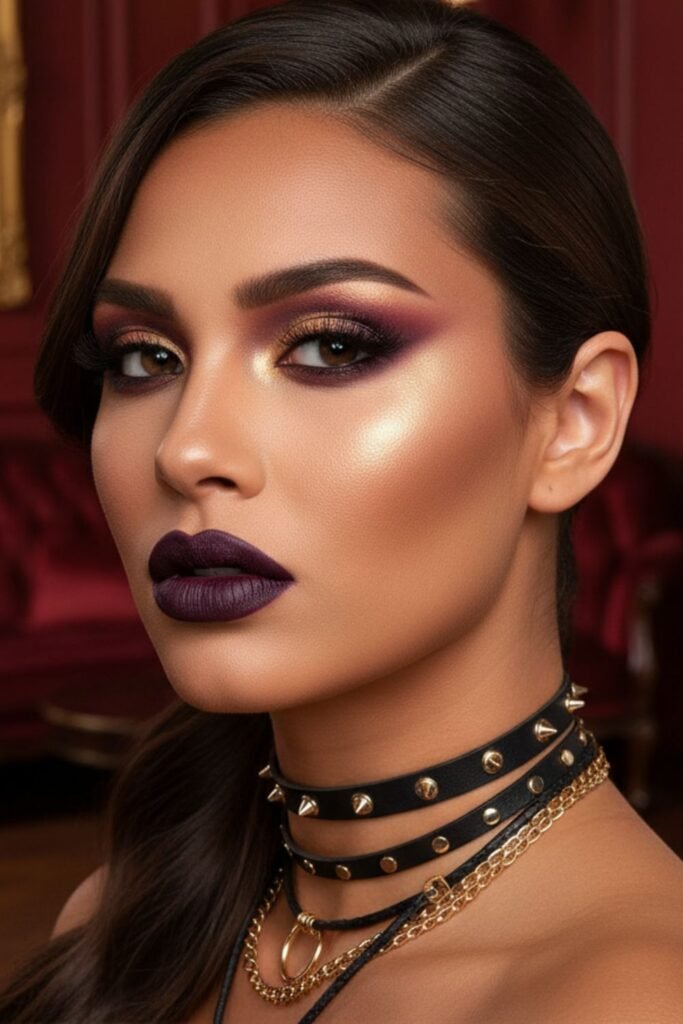 Burgundy and Gold Seduction