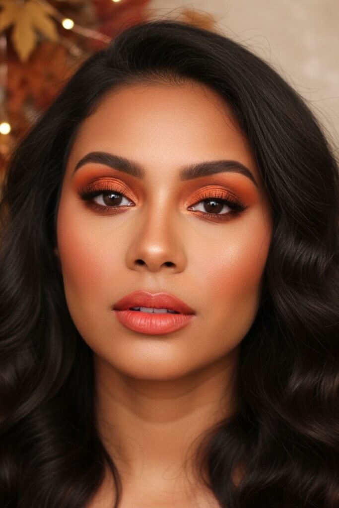 Burnt Orange Autumn Glam