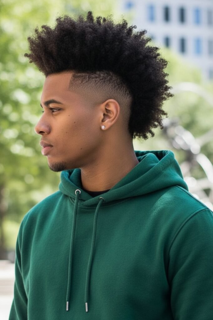 Burst Fade Frohawk