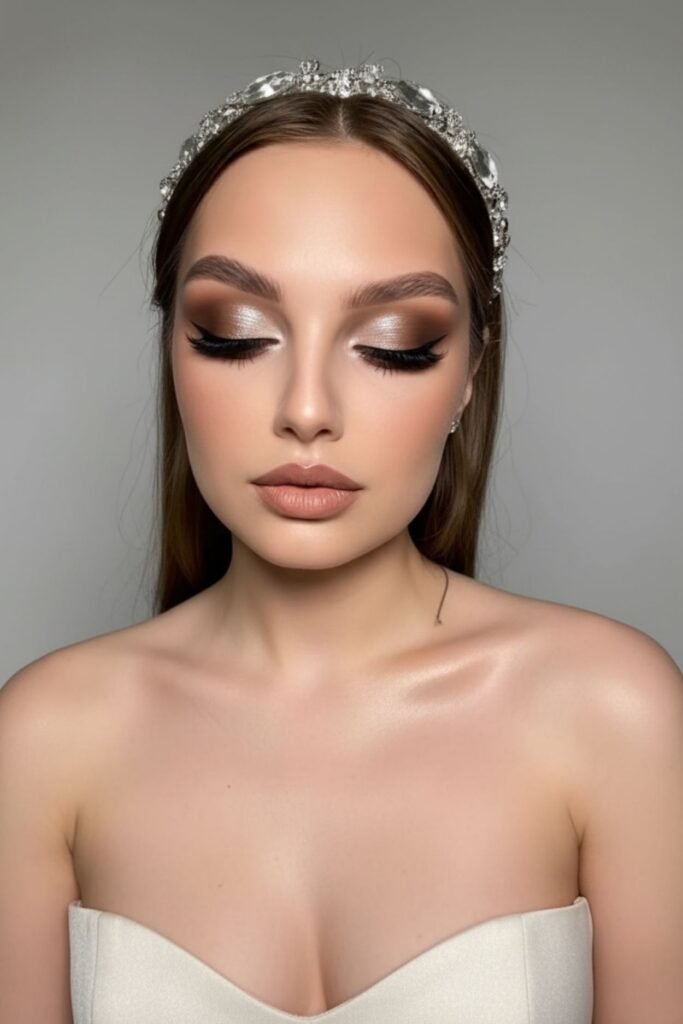 Champagne Gold Fall Makeup