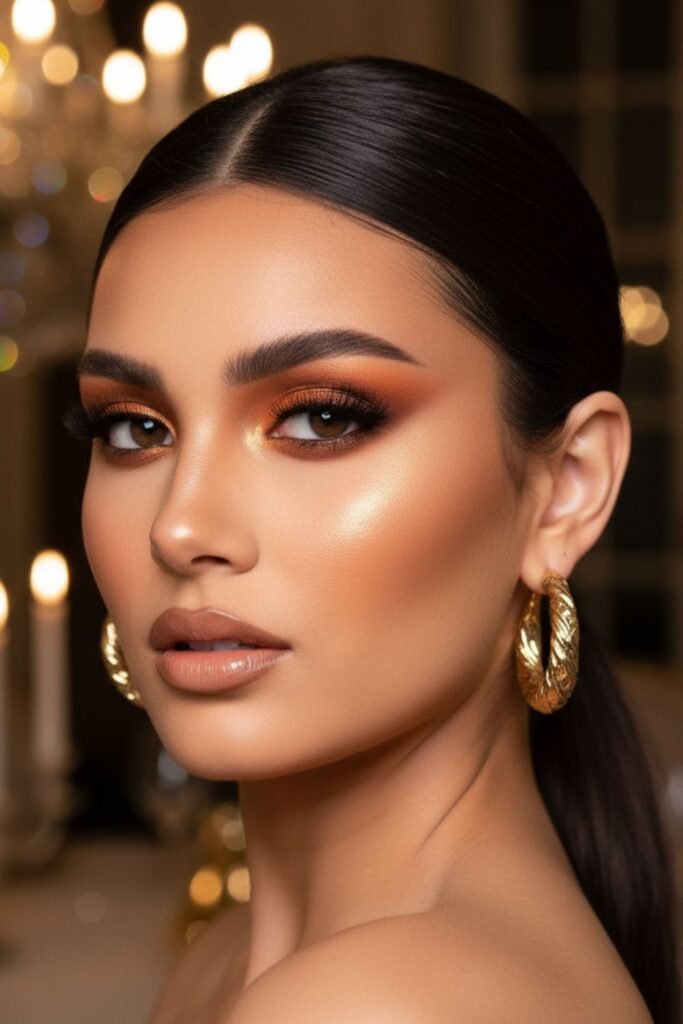 Chocolate Brown and Burnt Orange Depth