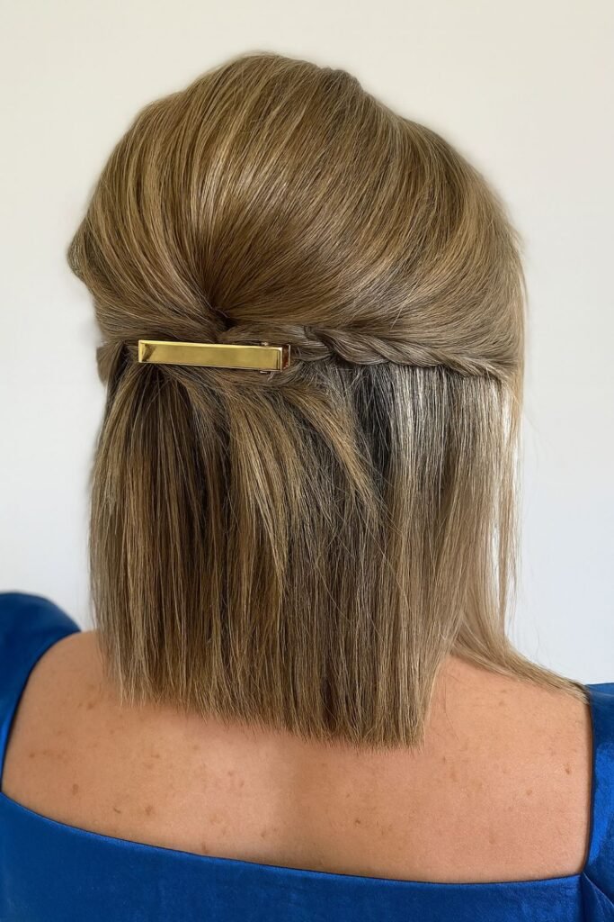 Classy Sleek Half Up Look