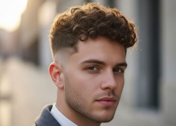 Curly Hair Fade Haircuts For Men