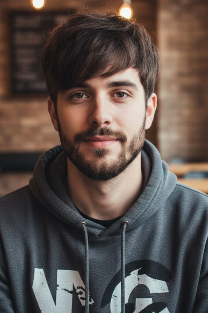 Disconnected Sideburns with Patchy Beard