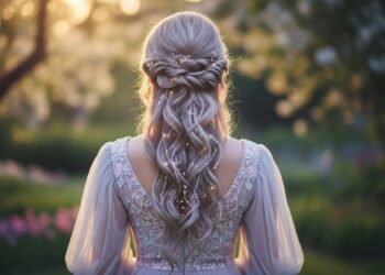 Ethereal Half Up Half Down Hair