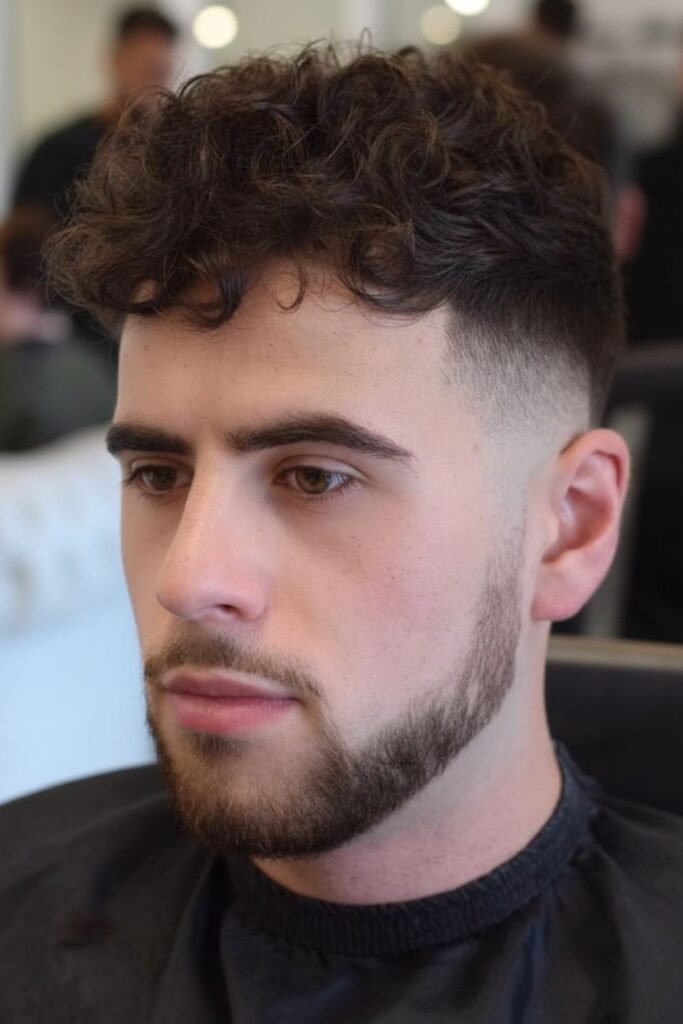 Faded Sideburns with Chin Strap Beard