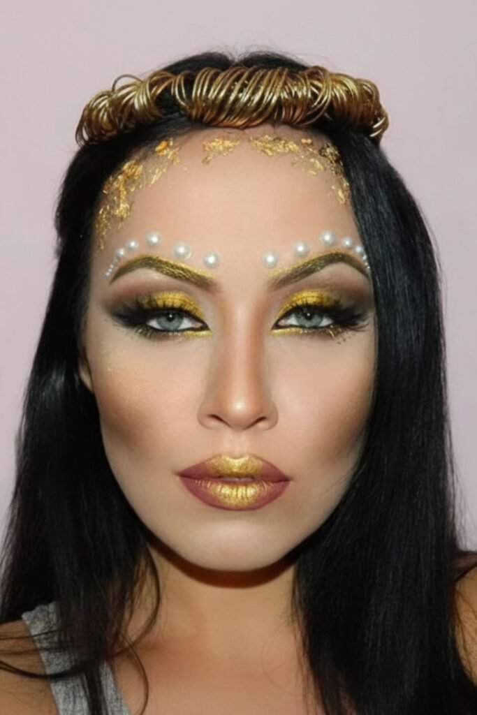 Golden Goddess Makeup