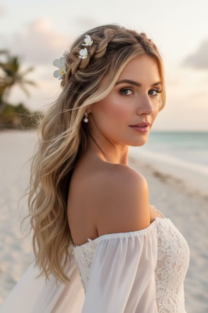 Half-Up Half-Down Boho Twist