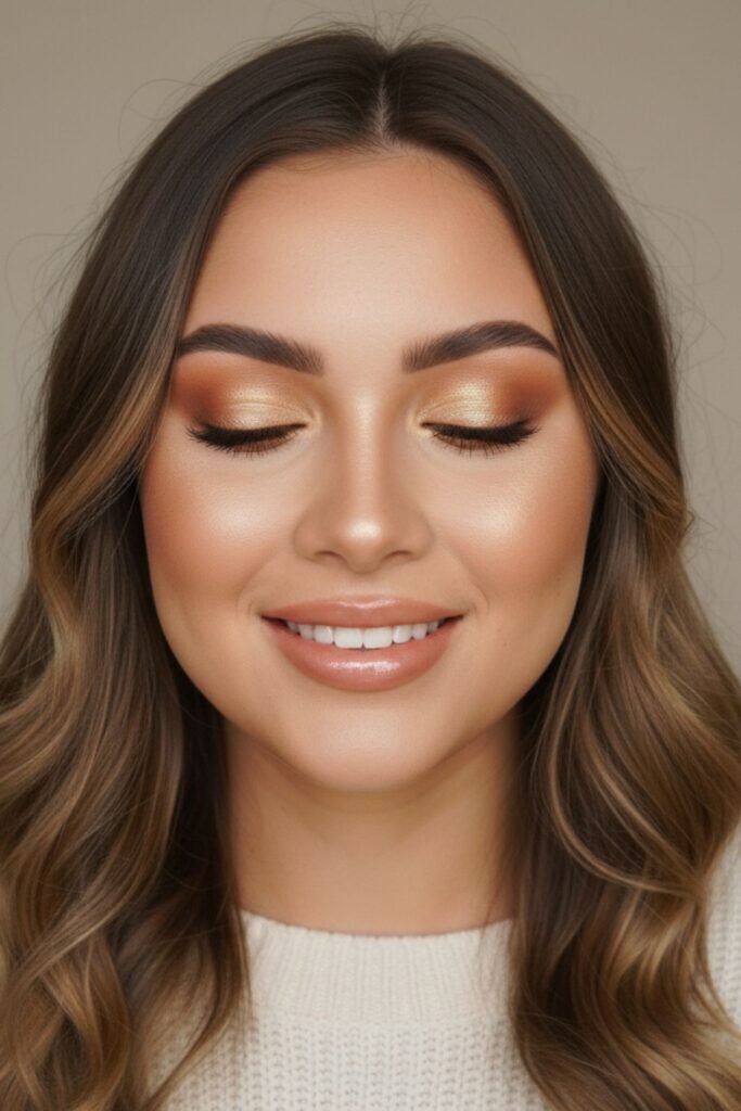 Honey Gold Shimmer Glam