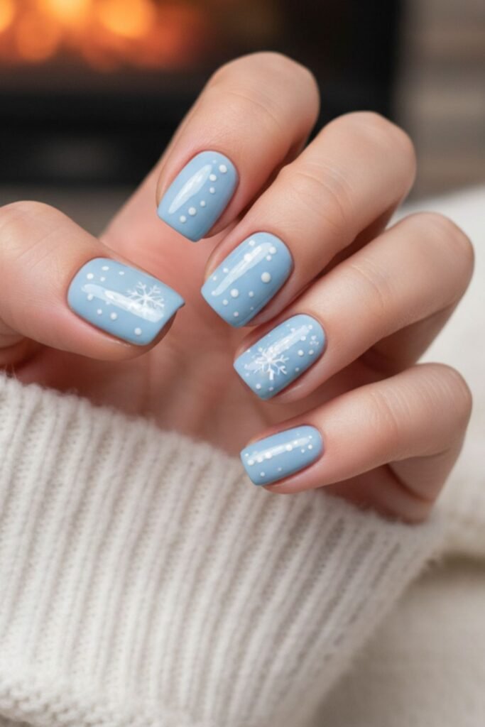 Light Blue Nail Art Designs