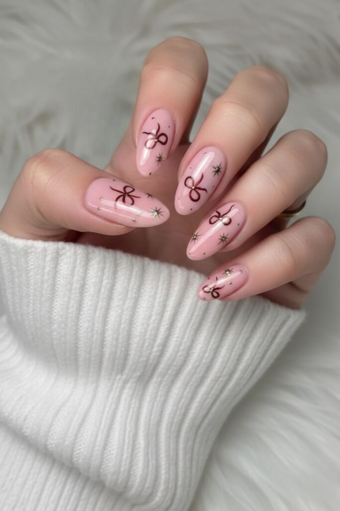 Light Pink With Diagonal Ribbon