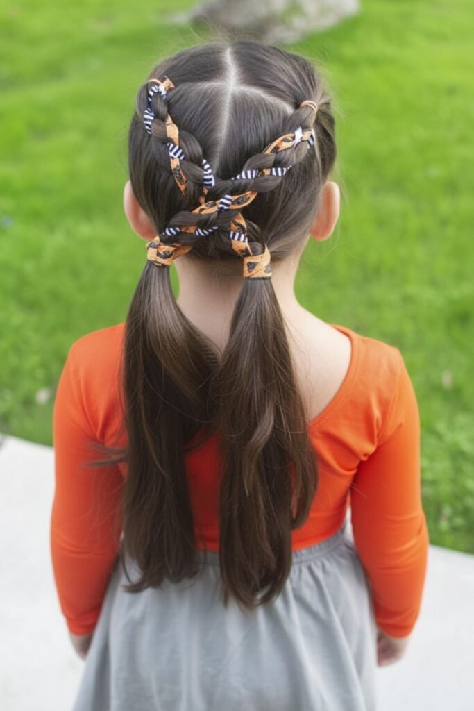 Little Witch Braids with Star Pins