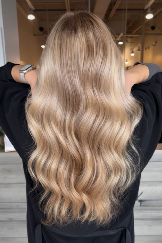 Loose Golden Waves