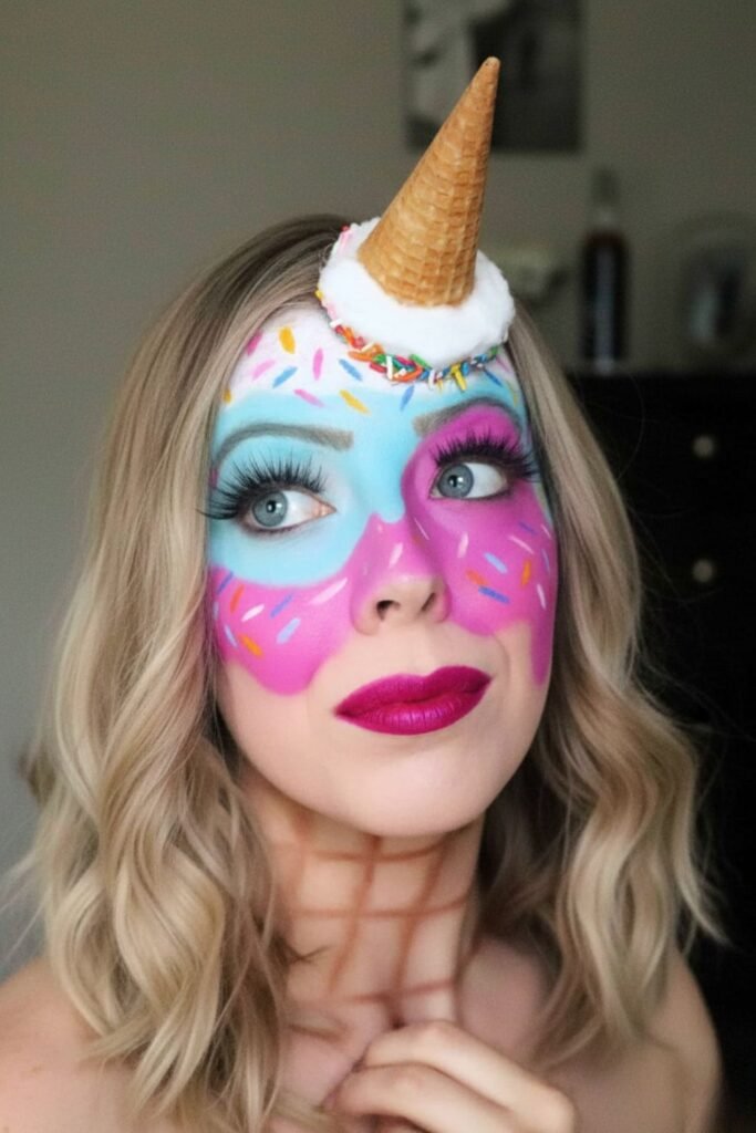 Melting Ice Cream Makeup