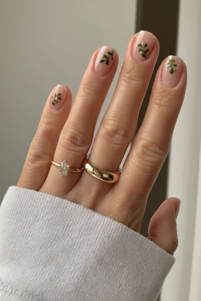Mistletoe Nails