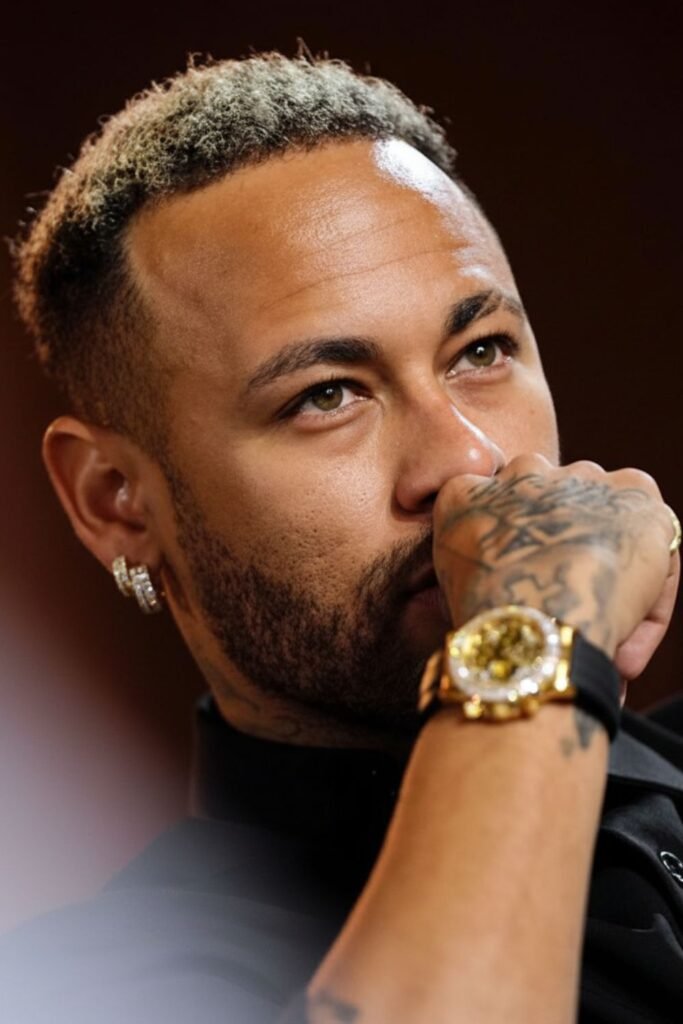 Neymar – Short Curly Hair Fade