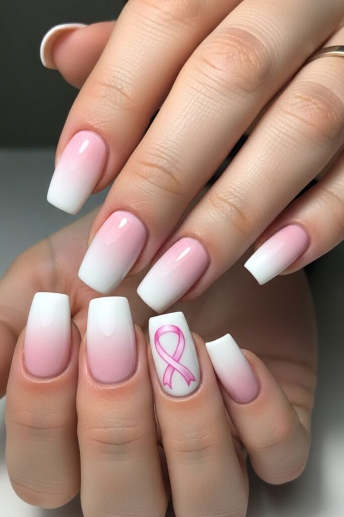 Pastel Pink Ombre With Ribbon