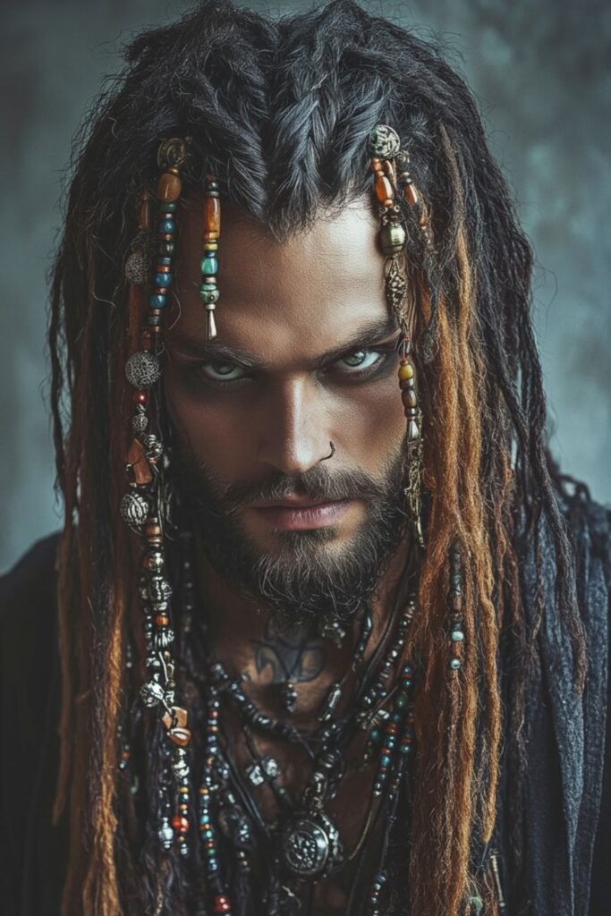 Pirate Long, Flowing Hair