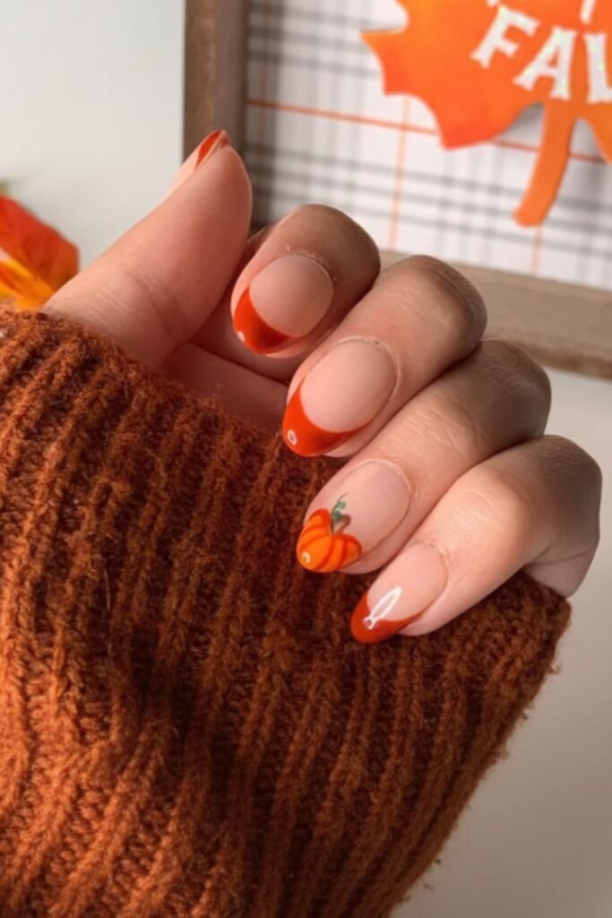 Pumpkin French Tips