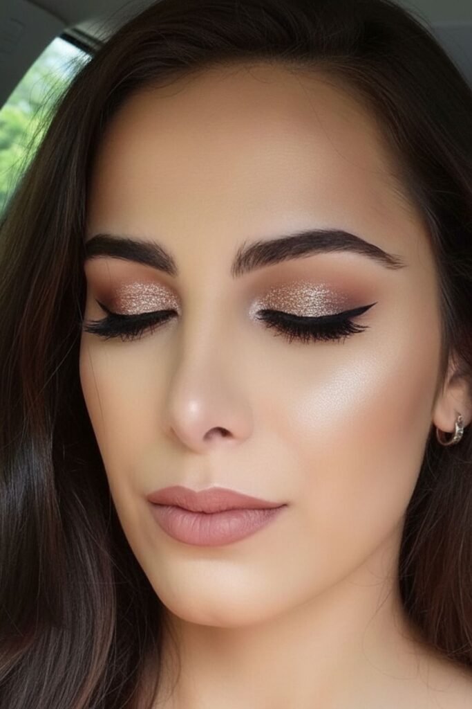 Rose Gold Shimmer Glow
