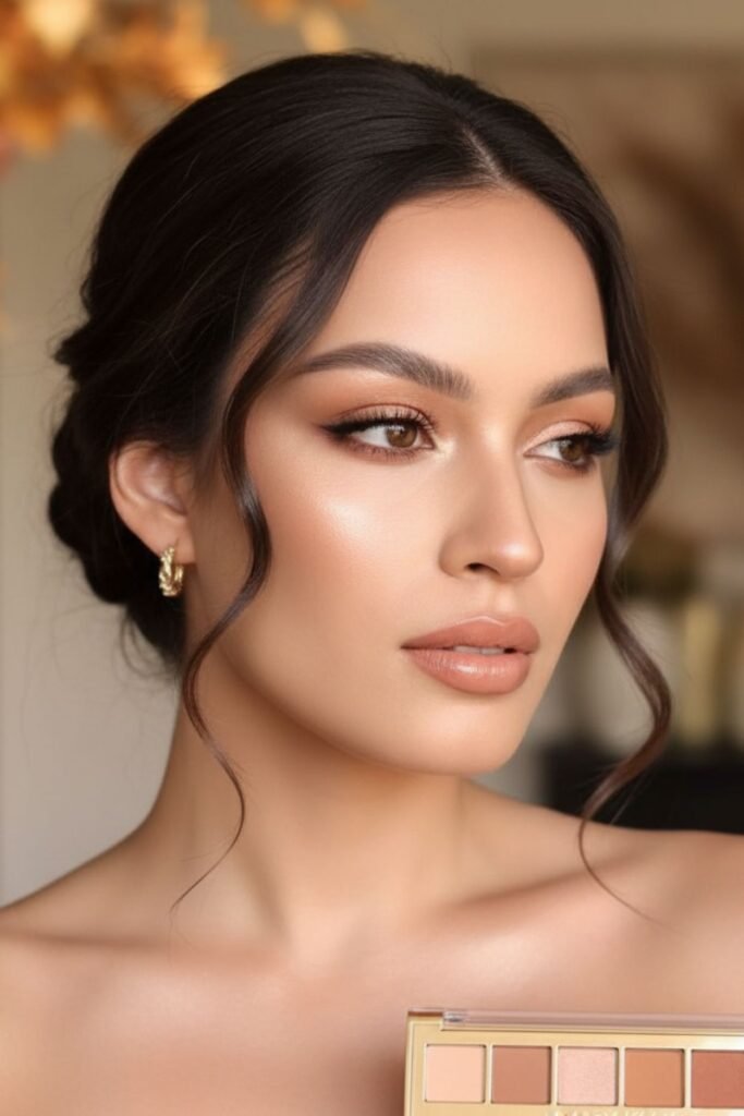 Soft Peach-Gold Glow
