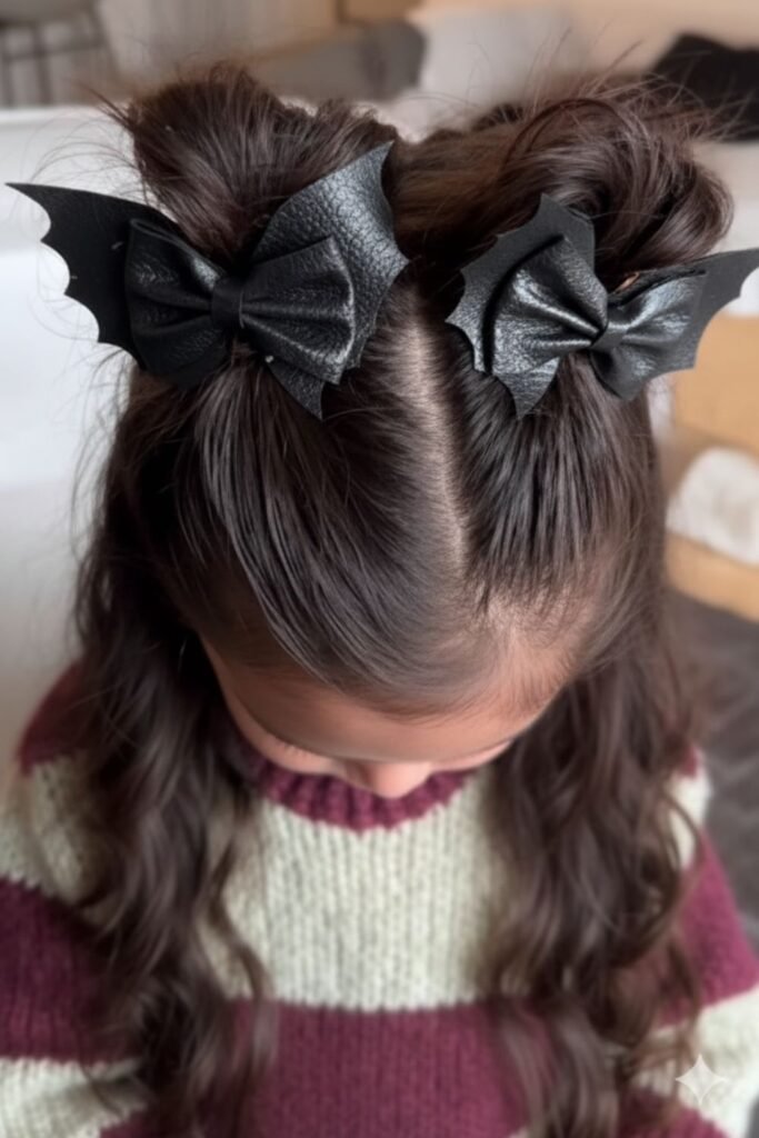 Space Puffs with Bat Clips 