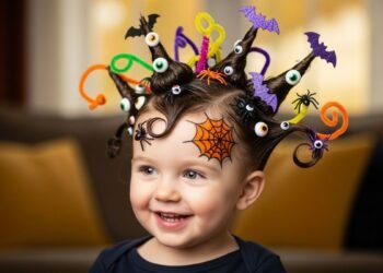 Toddler Halloween Hair