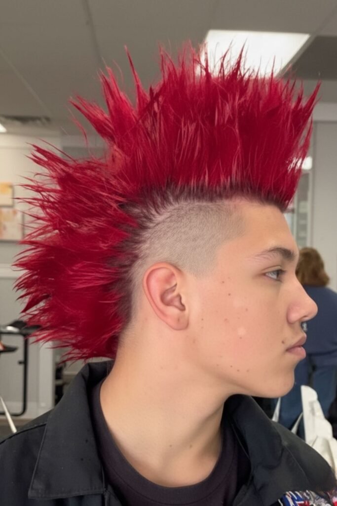 Zombie Mohawk Messy Hair