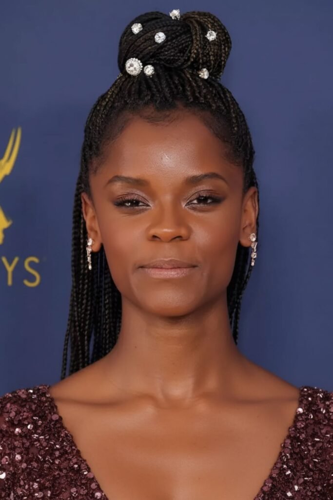 Blinged-Out Braided Bun