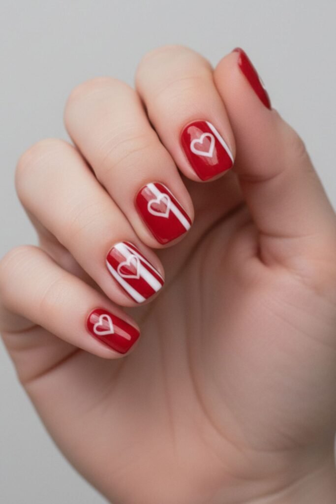 Candy Cane Hearts