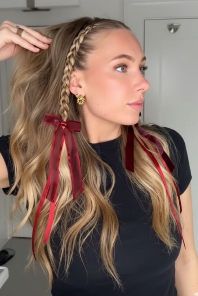 Cassie Braids with Ribbon Ties