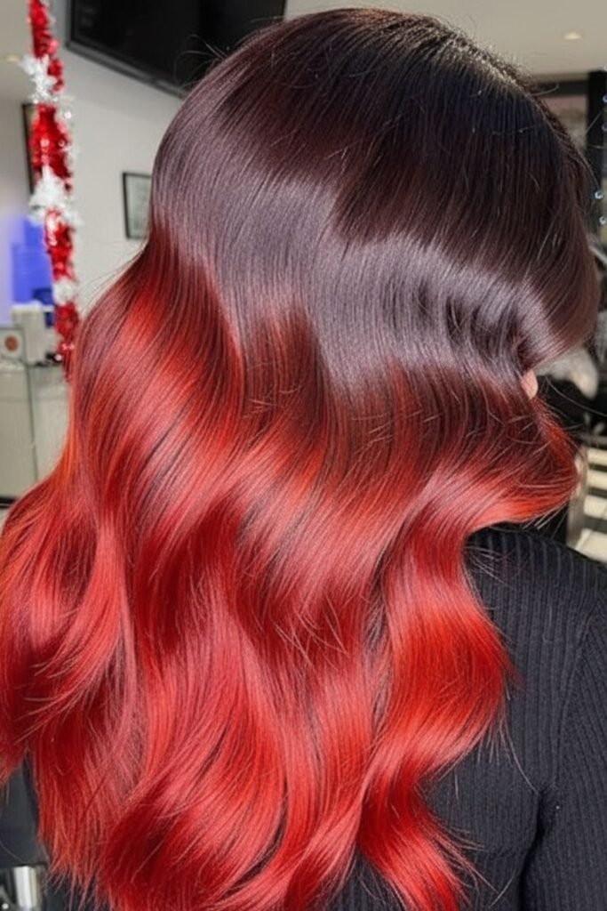 Cherry Red Color Block