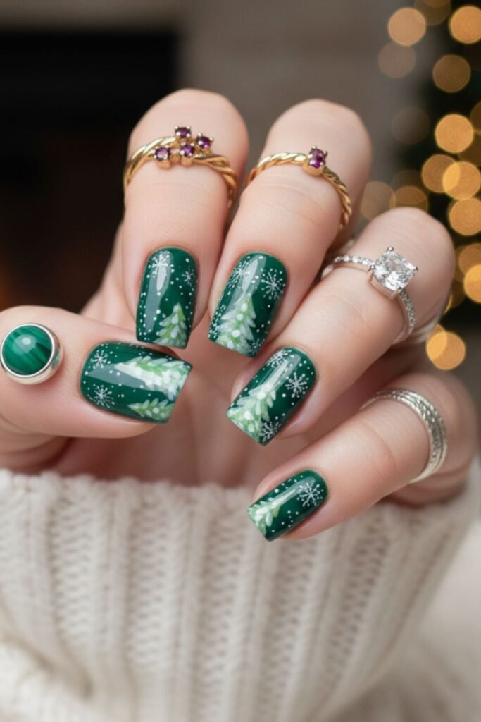 Christmas Trees & Snowflakes