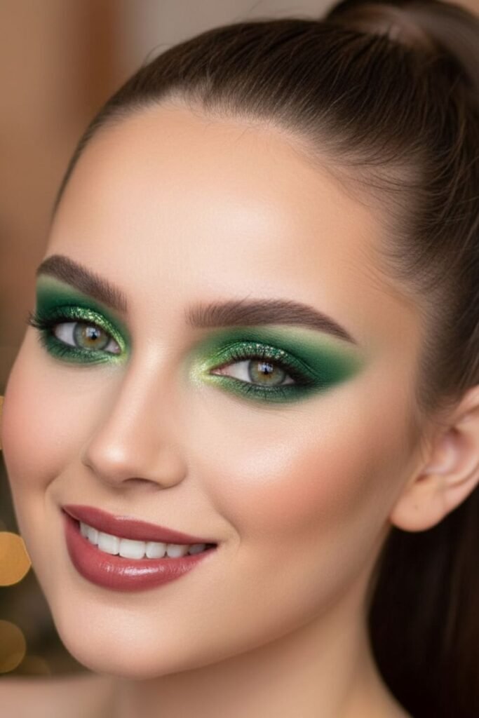 Festive Green Eyeshadow