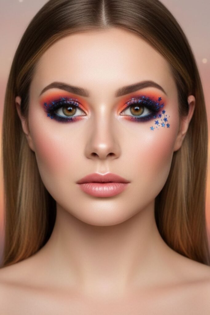 Galactic Sunset Glow