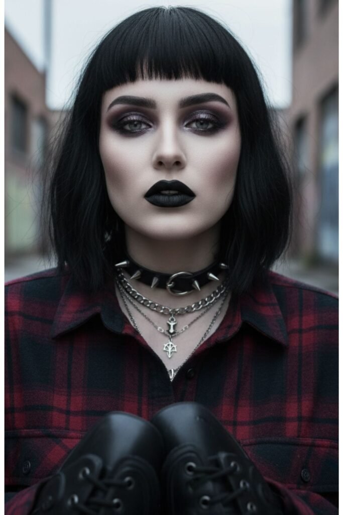 Heavy Kohl Eyeliner with Smudged Edges