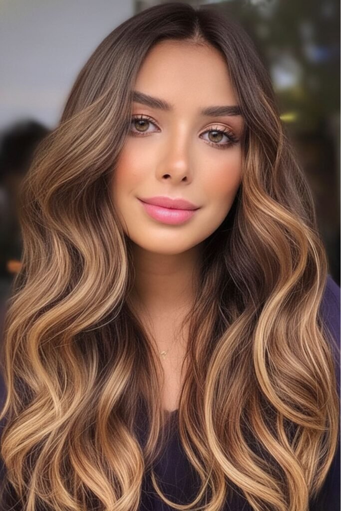 Honey Chocolate Brown Balayage