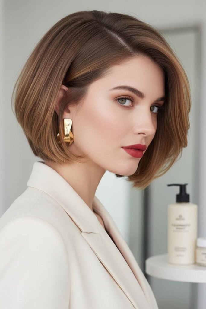 Inverted Lob for Thin Hair