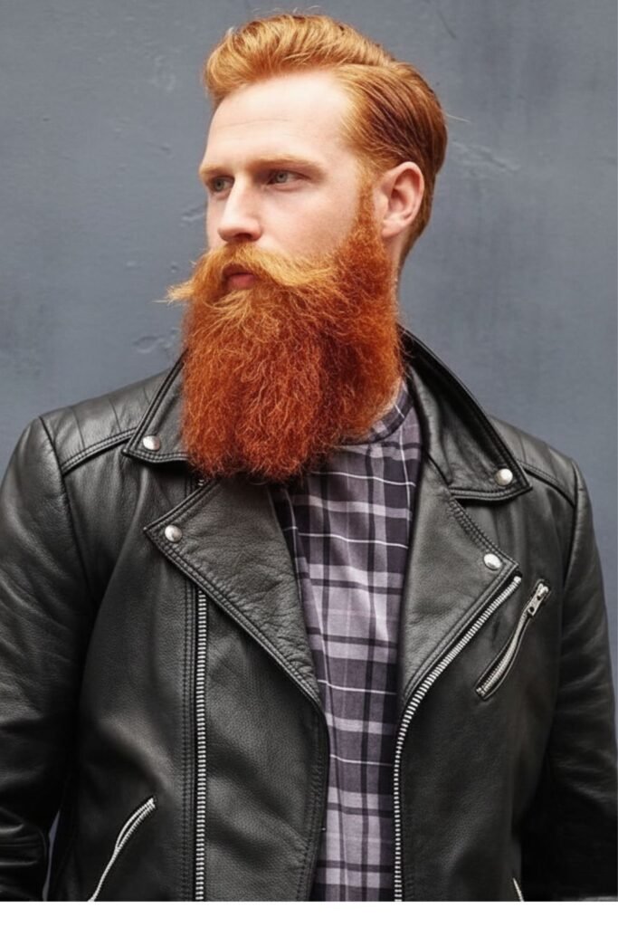 Leather Jacket Fiery Look