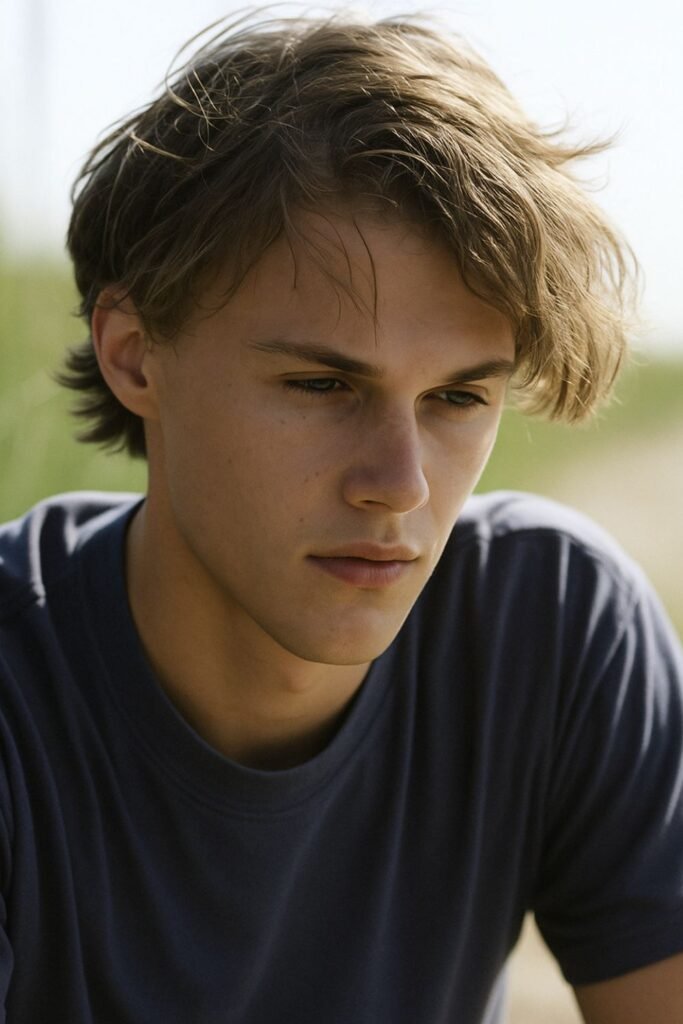 Messy Long Top with Easy Volume