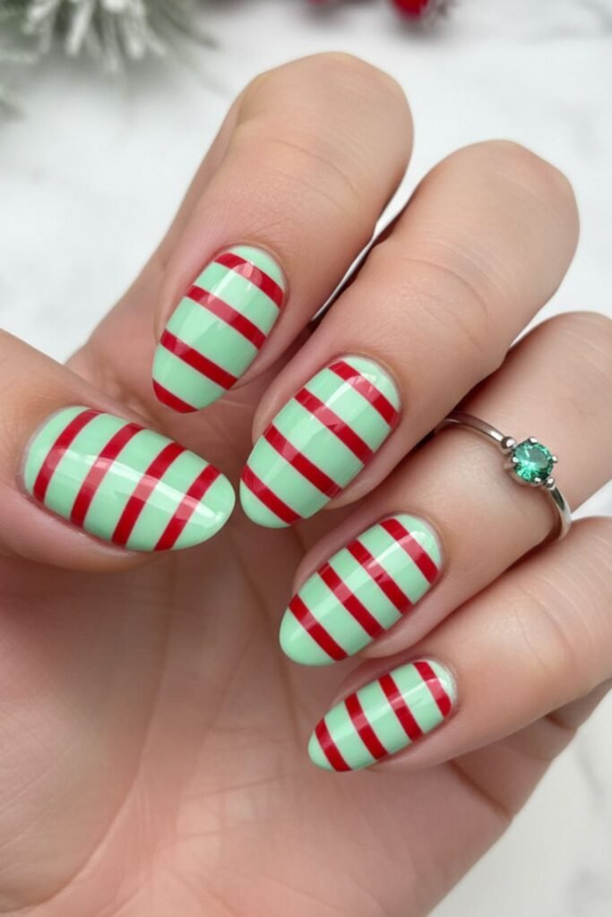 Mint Green & Candy Cane