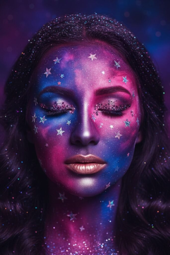 Nebula Glow Face Art