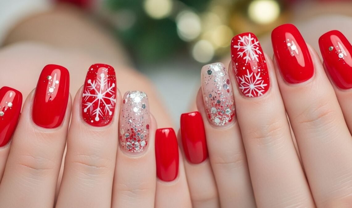 Red Christmas Nails