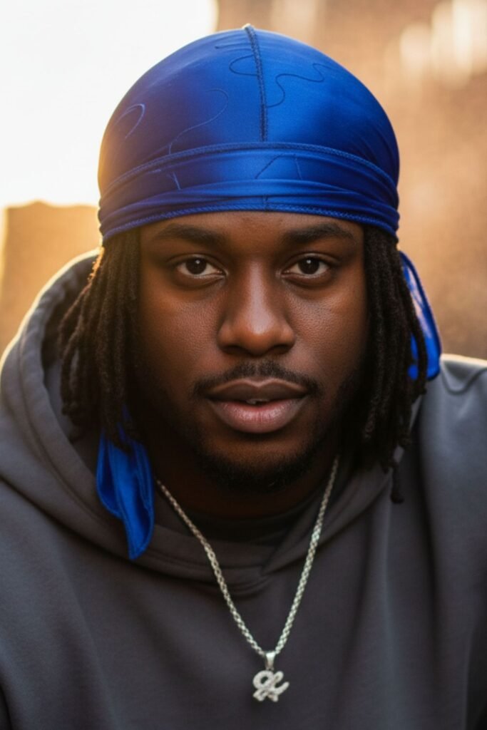 Short Locs with Durag Finish