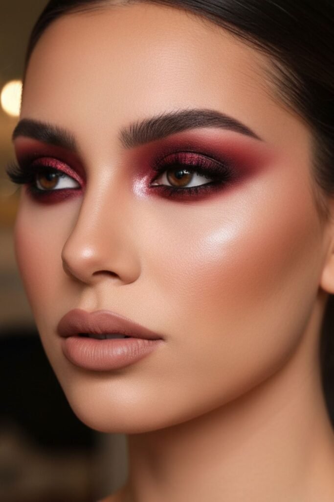 Smoky Cherry Makeup