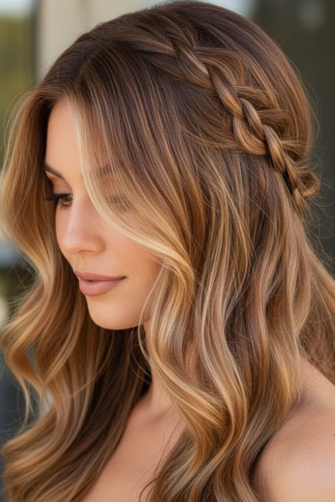 Soft Caramel Brown Waves