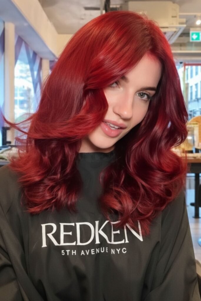True Cherry Red Hair Color