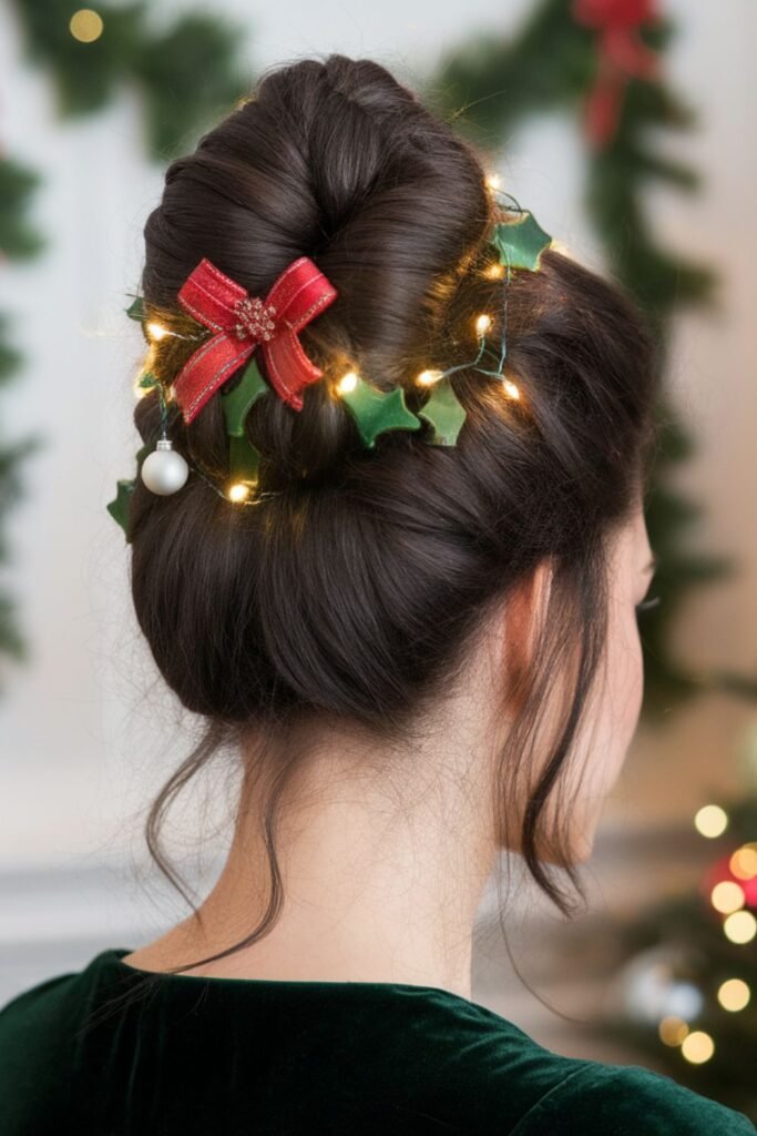 Twisted Holiday Tree Bun